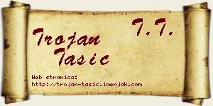 Trojan Tasić vizit kartica